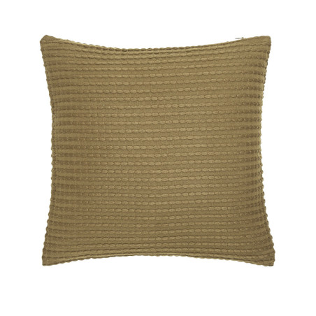 Housse de coussin carré en coton "Essential" - Bronze - 40 x 40 cm