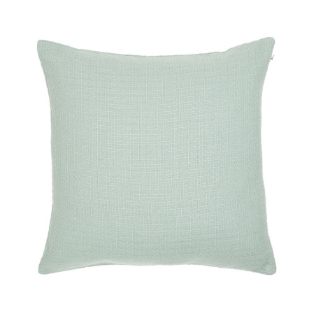 Housse de coussin carré en coton en relief "Essential" - Vert céladon - 40 x 40 cm