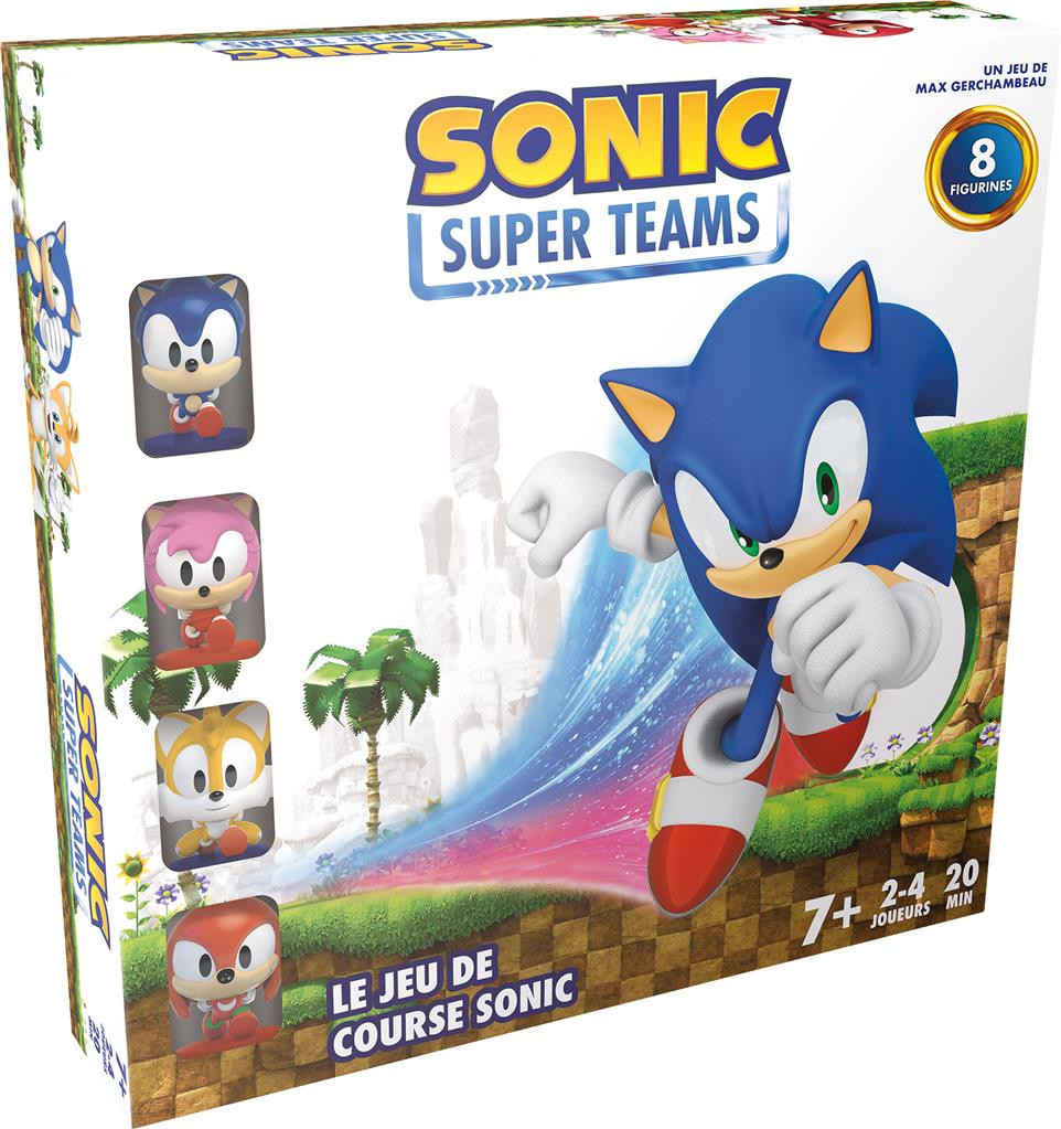 Figurine Sonic 2 avec carte et support à anneau