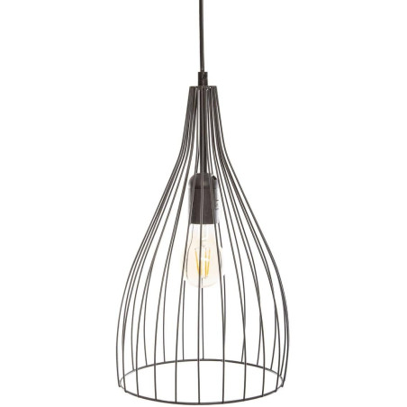 Suspension luminaire en métal "Rita" - Noir - D 19,5 cm