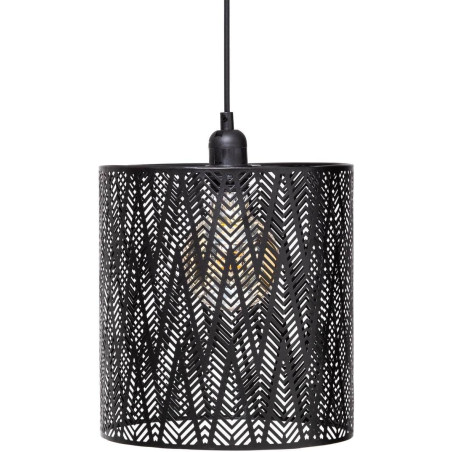 Suspension luminaire en métal "Cota" - Noir - D 24,5 cm