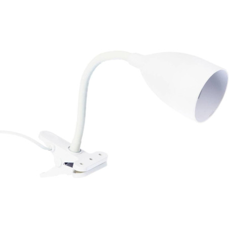 Lampe pince en silicone "Sily" - Blanc - L 8 x P 8 x H 43 cm