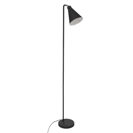 Lampadaire en métal avec abat-jour oriantable "Linn" - Noir - H 150 cm