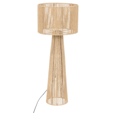 Lampadaire droit en corde "Adria" - Beige - H 97 cm