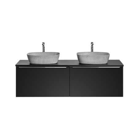 Meubles double vasques à poser - 160 cm - Rosario Black