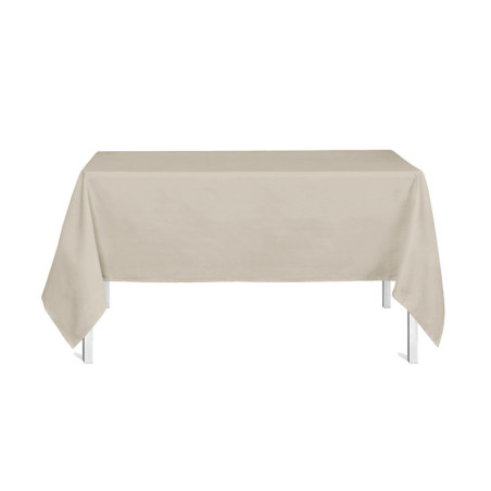 Nappe rectangulaire en tissu - Beige - 140 x 200 cm