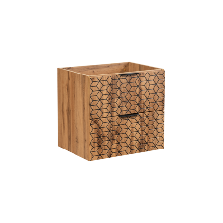 Meuble sous vasque en bois - L 60 x P 46 x H 57 cm - Precious Wotan