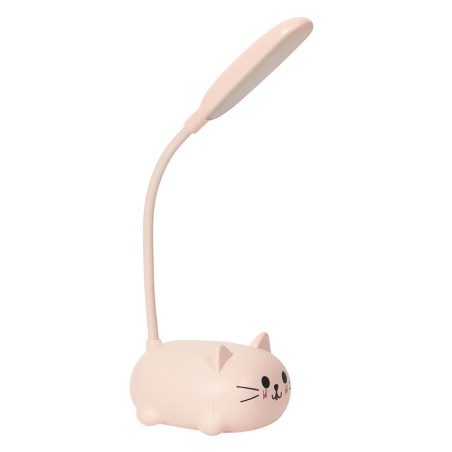 Lampe de chevet chat - Couleur aléatoire - H 11 x L 21 x l 8,5 cm