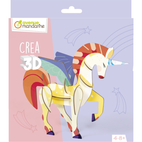 Construction Licorne "Créa 3D" - Violet