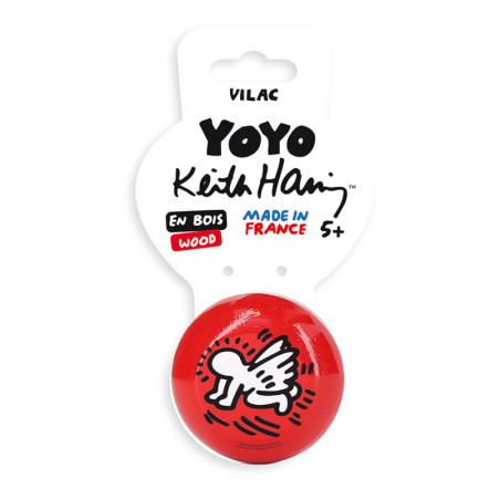 Yoyo angel heart - Rouge et Blanc - D 7 x H 3,5 cm