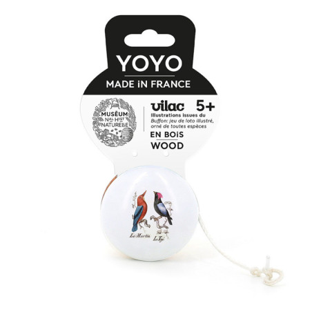 Yoyo oiseaux en bois - Muséum national d'Histoire naturelle - D 5,5 cm