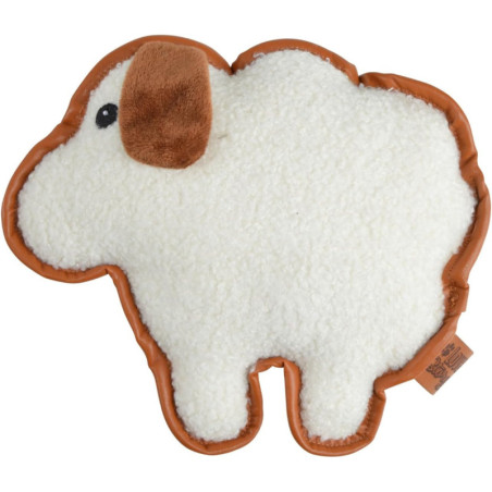 Jouet en peluche mouton sonore pour chien "Wooly" - Marron/Blanc - L 20 x l 6 x H 24 cm