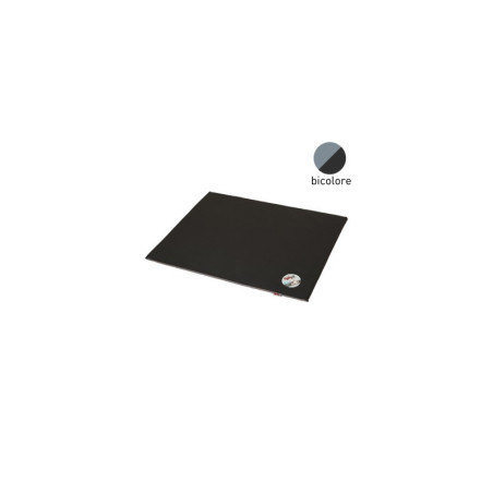 Coussin rectangle pour animaux réversible "Essentiel" - Noir/Gris - L 80 x l 60 cm
