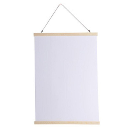 Porte affiche en bois magnétique pour poster A1 - Beige - Taille unique