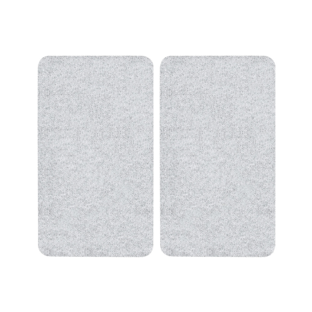 Set de 2 Protège-plaques de cuisson en verre - Transparent - L 30 x l 52 cm