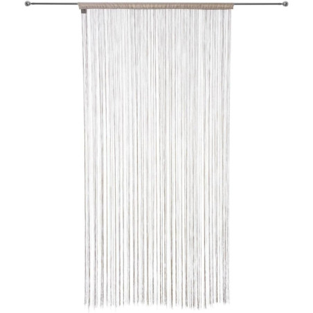 Rideau fils en tissu - Beige - 90 x 200 cm