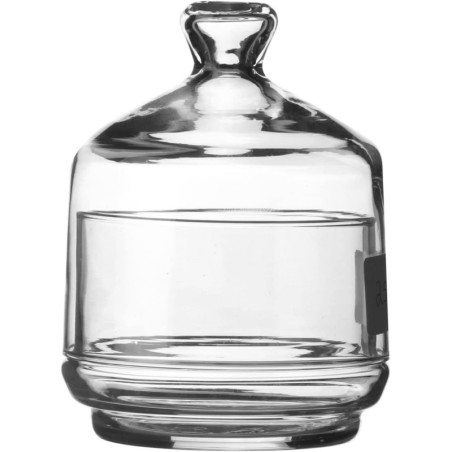 Bonbonnière en verre avec couvercle - Transparent - 28,5 cl