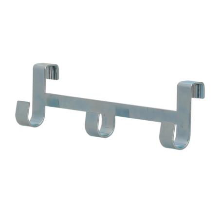 Support à triple crochets pour carré potager en acier - Argenté - L 24 cm