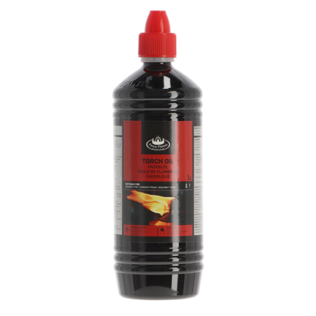 Flacon d'huile pour torche - Noir - 1 L