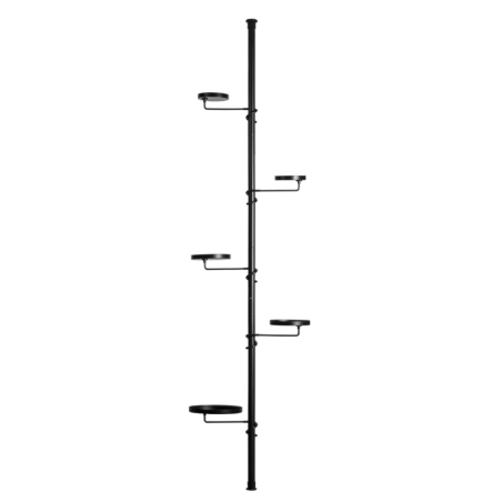 Étagère télescopique - Noir - Taille L - H 301 cm