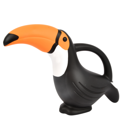 Arrosoir en forme de toucan - Noir - L 32,7 x P 12,4 x H 24,6 cm