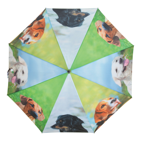 Parapluie chiens - Multicolore - D 120 x H 95 cm