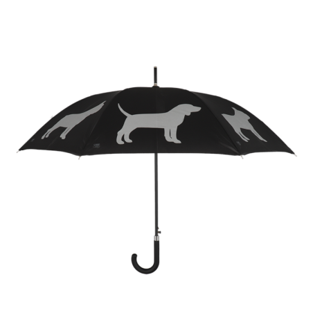 Parapluie réfléchissant à imprimé chiens - D 105 x H 85,1 cm