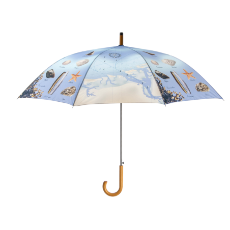 Parapluie à imprimé plage - Multicolore - D 118,5 x H 95,7 cm