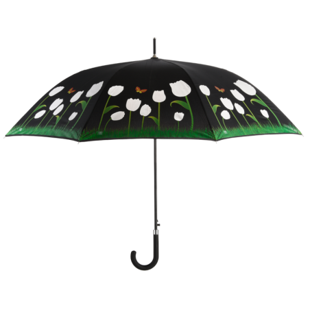 Parapluie tulipe - Noir - D 119 x H 94,9 cm