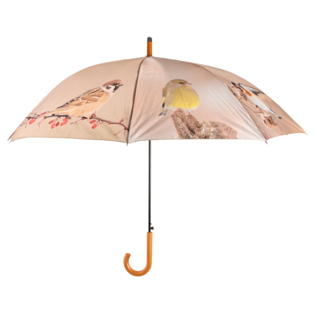 Parapluie à imprimé oiseaux - Multicolore - D 117,5 x H 117,5 cm