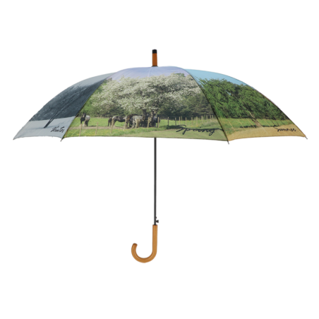 Parapluie à imprimé saison - Multicolore - D 122 x H 95,8 cm