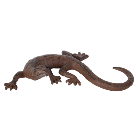 Lézard en fonte - Marron - L 18,3cm