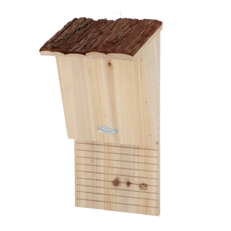 Nichoir en bois naturel pour chauve souris - Beige/Marron - H 39,5 cm