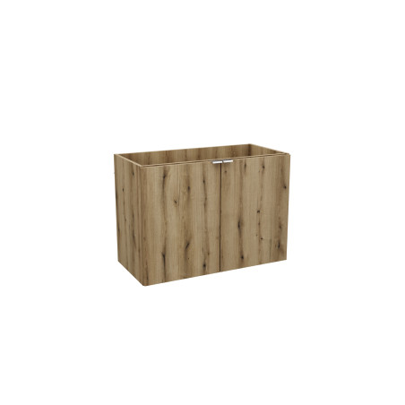 Meuble sous-vasque à portes 80 cm - H 57 x L 80 x P 39 cm - Astral Oak