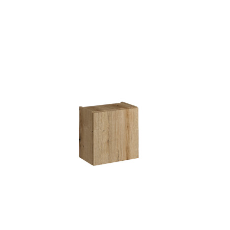 Meuble mural cubique en bois - L 30 x H 30 x P 18,9 cm - Astral Oak