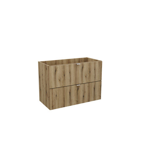 Meuble sous-vasque 80 cm - H 57 x L 80 x P 39 cm - Astral Oak