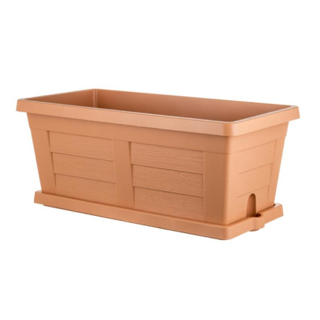 Jardinière "Legno" en plastique - Terracotta - 28L