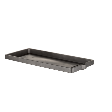 Soucoupe pour jardinière "Legno" - Gris anthracite - L 60 x P 25 cm