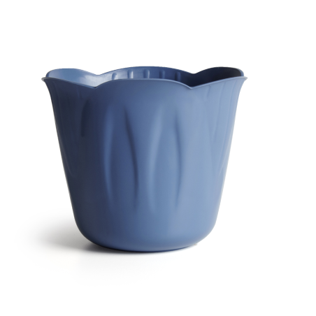 Cache pot "Mimosa" 5,5L - Bleu - D 25 x H 20,5 cm