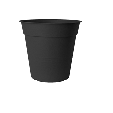 Pot de fleur "Fly" en plastique - Noir - 1.5L