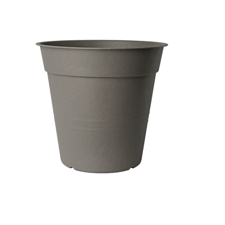 Pot de fleur "Fly" en plastique - Cappuccino - D 15 x H 14 cm