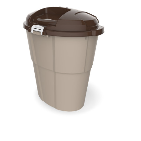 Récipient "Dado Pet" en plastique - Beige - 60 L