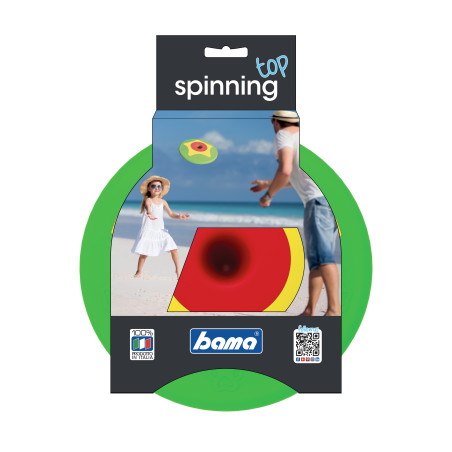 Frisbee "Spinning top" en plastique - Multicolore - D 24,5 x H 4,5 cm