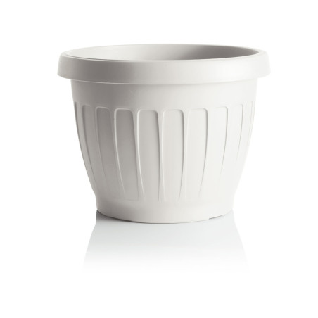 Pot de fleurs "Terra" en plastique - Blanc - 5.7L