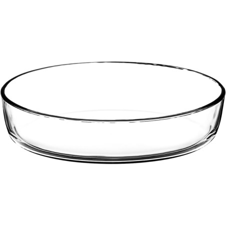 Plat ovale en verre - L 26,2 cm