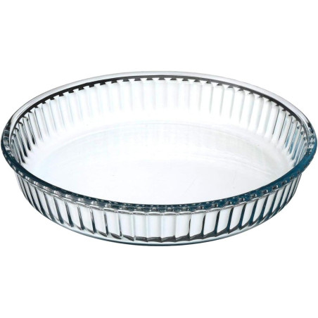 Moule à tarte rond en verre - D 26 cm