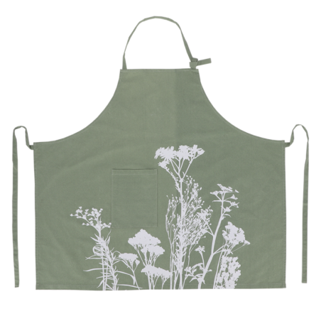 Tablier de jardin en tissu - Vert - H 110 cm