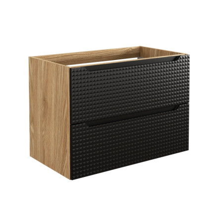 Meuble sous-vasque 80 cm - H 57 x L 80 x P 46 cm - Splendor Black