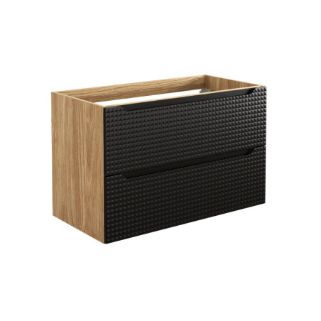 Meuble sous-vasque 90 cm - H 57 x L 90 x P 46 cm - Splendor Black