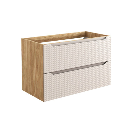 Meuble sous-vasque 90 cm - H 57 x L 90 x P 46 cm - Splendor Beige